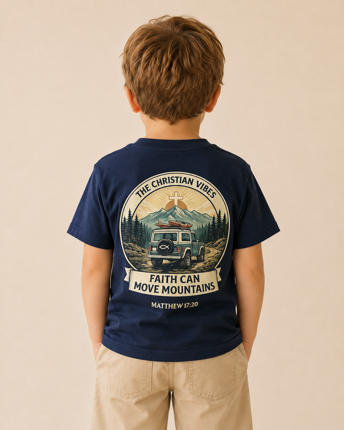 Faith Can Move Mountains Kids Tee