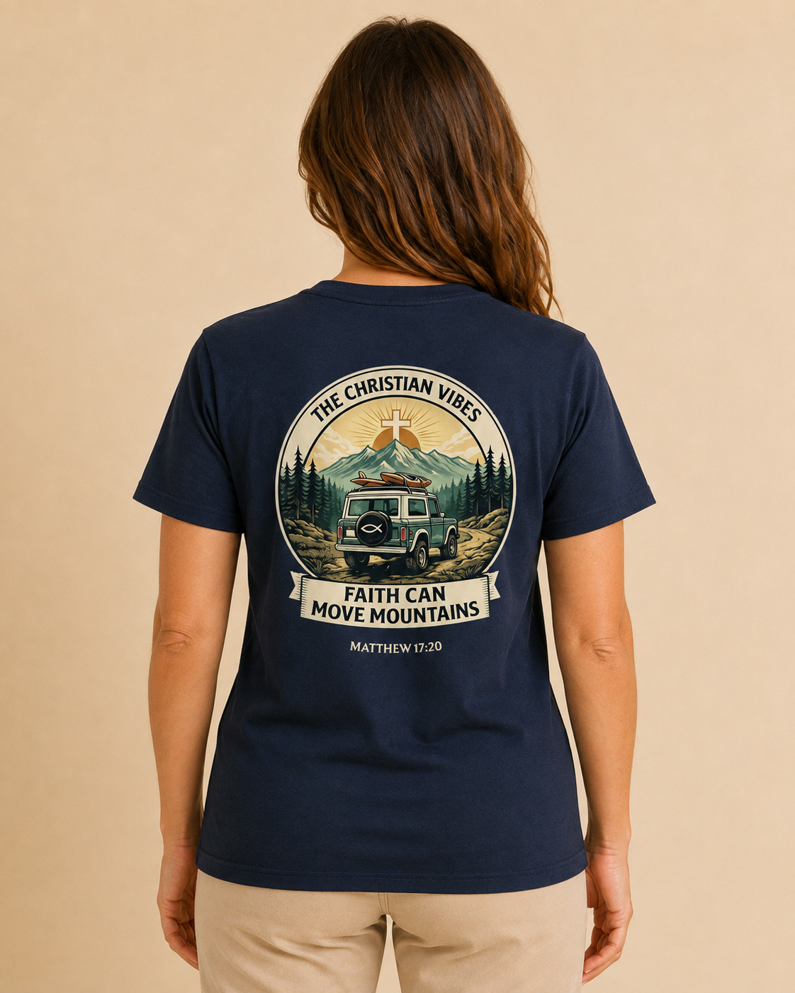 Faith Can Move Mountains Women Tee
