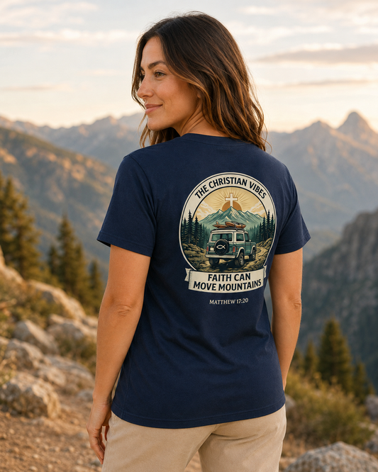 Faith Can Move Mountains Women Tee